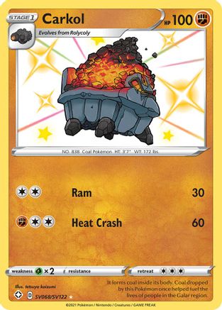 Carkol SV068/SV122 [Shining Fates Shiny Vault]  - Holofoil