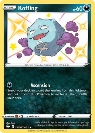 Koffing SV076/SV122 [Shining Fates Shiny Vault]  - Holofoil