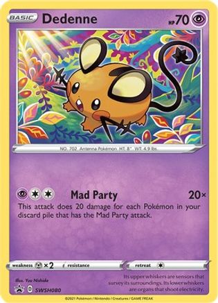 Dedenne SWSH080 [SWSH Sword & Shield Promo Cards]  - Holofoil