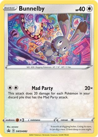 Bunnelby SWSH082 [SWSH Sword & Shield Promo Cards]  - Holofoil