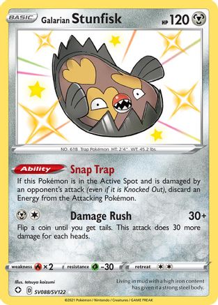 Galarian Stunfisk SV088/SV122 [Shining Fates Shiny Vault]  - Holofoil