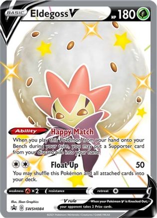 Eldegoss V SWSH084 [SWSH Sword & Shield Promo Cards]  - Holofoil
