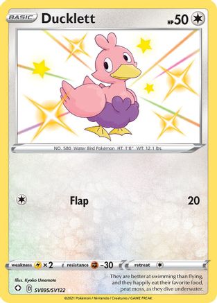 Ducklett SV095/SV122 [Shining Fates Shiny Vault]  - Holofoil