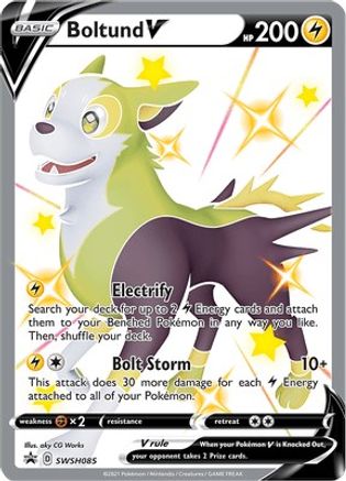 Boltund V SWSH085 [SWSH Sword & Shield Promo Cards]  - Holofoil