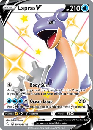 Lapras V SV110/SV122 [Shining Fates Shiny Vault]  - Holofoil