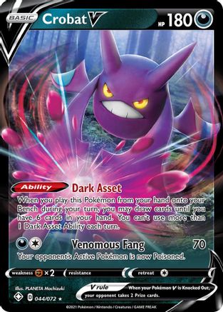 Crobat V 044/072 [Shining Fates]  - Holofoil