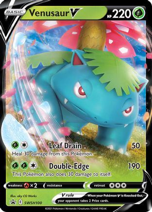Venusaur V SWSH100 [SWSH Sword & Shield Promo Cards]  - Holofoil
