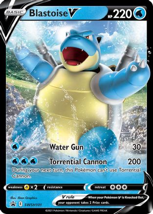 Blastoise V SWSH101 [SWSH Sword & Shield Promo Cards]  - Holofoil