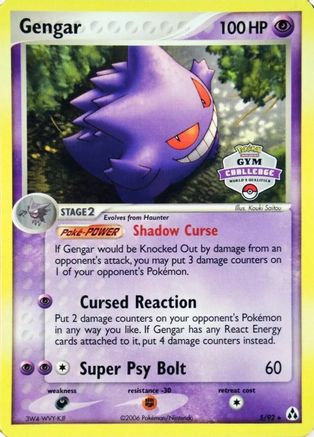 Gengar 005/92 [League & Championship Cards]