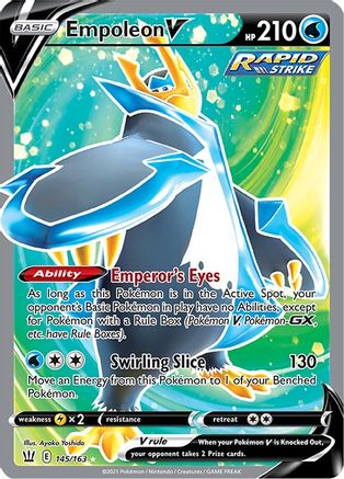 Empoleon V (Full Art) 145/163 [SWSH05 Battle Styles]  - Holofoil