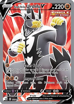 Single Strike Urshifu V (Full Art) 150/163 [SWSH05 Battle Styles]  - Holofoil