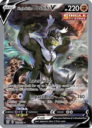 Single Strike Urshifu V (Alternate Full Art) 151/163 [SWSH05 Battle Styles]  - Holofoil