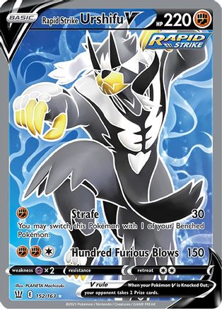 Rapid Strike Urshifu V (Full Art) 152/163 [SWSH05 Battle Styles]  - Holofoil