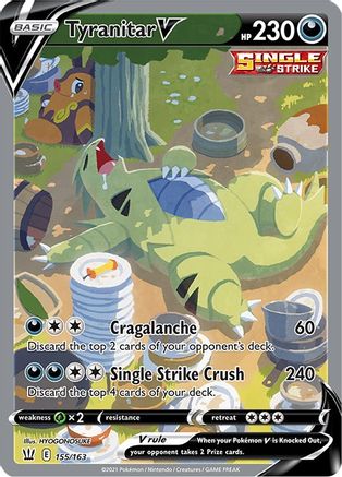 Tyranitar V (Alternate Full Art) 155/163 [SWSH05 Battle Styles]  - Holofoil