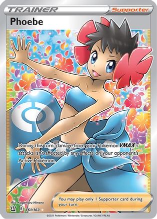 Phoebe (Full Art) 161/163 [SWSH05 Battle Styles]  - Holofoil