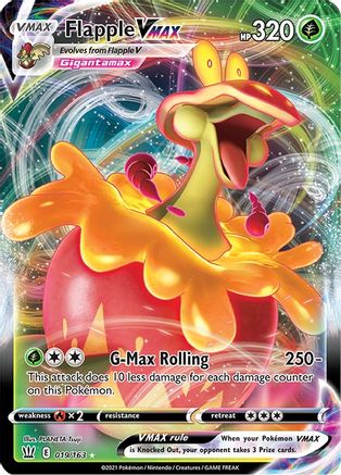 Flapple VMAX 019/163 [SWSH05 Battle Styles]  - Holofoil