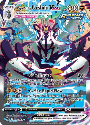 Rapid Strike Urshifu VMAX (Alternate Art Secret) 170/163 [SWSH05 Battle Styles]  - Holofoil