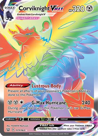 Corviknight VMAX (Secret) 171/163 [SWSH05 Battle Styles]  - Holofoil