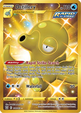 Octillery (Secret) 178/163 [SWSH05 Battle Styles]  - Holofoil