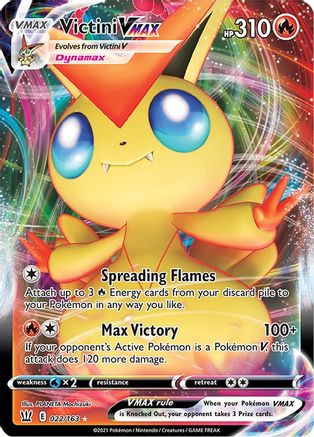 Victini VMAX 022/163 [SWSH05 Battle Styles]  - Holofoil