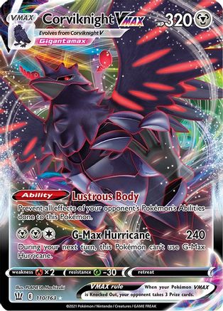 Corviknight VMAX 110/163 [SWSH05 Battle Styles]  - Holofoil