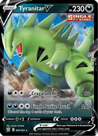 Tyranitar V 097/163 [SWSH05 Battle Styles]  - Holofoil