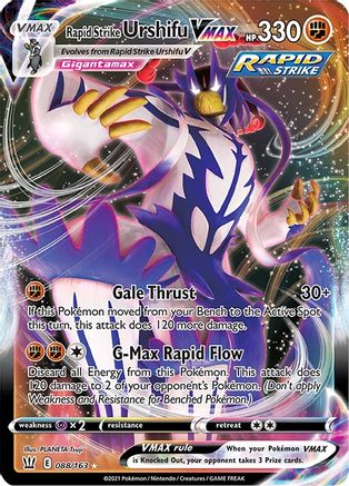 Rapid Strike Urshifu VMAX 088/163 [SWSH05 Battle Styles]  - Holofoil