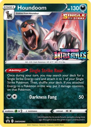 Houndoom SWSH090 [SWSH Sword & Shield Promo Cards]  - Holofoil