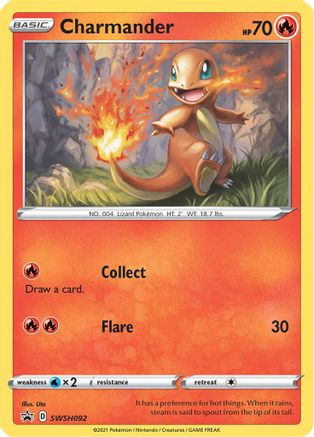 Charmander SWSH092 [SWSH Sword & Shield Promo Cards]  - Holofoil