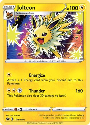Jolteon SWSH094 [SWSH Sword & Shield Promo Cards]  - Holofoil