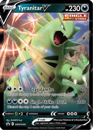 Tyranitar V SWSH109 [SWSH Sword & Shield Promo Cards]  - Holofoil