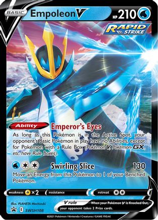 Empoleon V SWSH108 [SWSH Sword & Shield Promo Cards]  - Holofoil