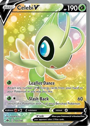 Celebi V (Full Art) 160/198 [SWSH06 Chilling Reign]  - Holofoil