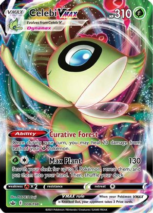 Celebi VMAX 008/198 [SWSH06 Chilling Reign]  - Holofoil