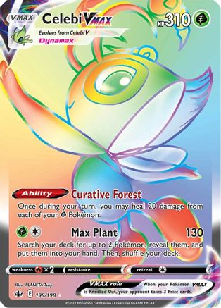 Celebi VMAX (Secret) 199/198 [SWSH06 Chilling Reign]  - Holofoil