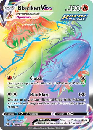 Blaziken VMAX (Secret) 200/198 [SWSH06 Chilling Reign]  - Holofoil