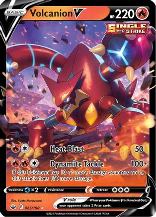 Volcanion V 025/198 [SWSH06 Chilling Reign]  - Holofoil