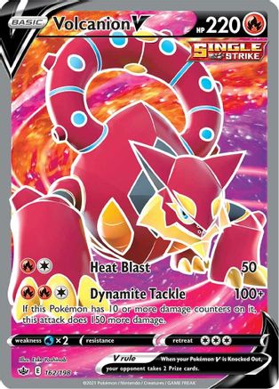 Volcanion V (Full Art) 162/198 [SWSH06 Chilling Reign]  - Holofoil