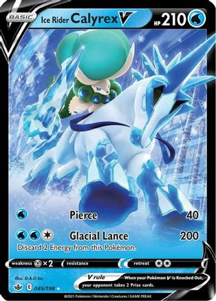 Ice Rider Calyrex V 045/198 [SWSH06 Chilling Reign]  - Holofoil