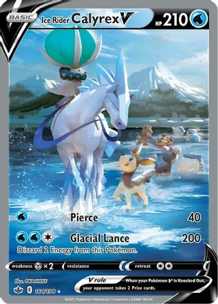 Ice Rider Calyrex V (Alternate Full Art) 164/198 [SWSH06 Chilling Reign]  - Holofoil