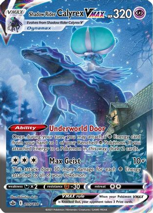 Shadow Rider Calyrex VMAX (Alternate Art Secret) 205/198 [SWSH06 Chilling Reign]  - Holofoil