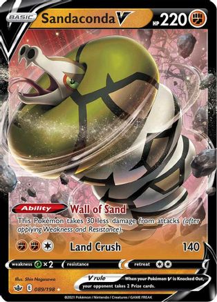 Sandaconda V 089/198 [SWSH06 Chilling Reign]  - Holofoil