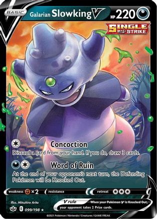 Galarian Slowking V 099/198 [SWSH06 Chilling Reign]  - Holofoil