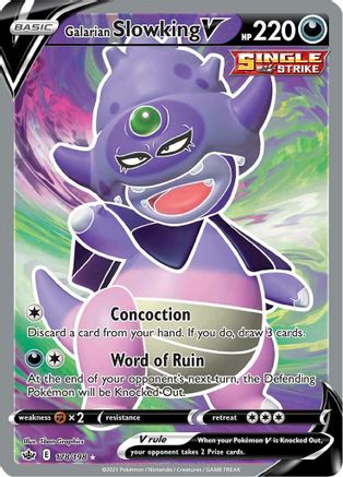 Galarian Slowking V (Full Art) 178/198  - Holofoil