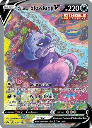 Galarian Slowking V (Alternate Full Art) 179/198 [SWSH06 Chilling Reign]  - Holofoil