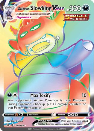 Galarian Slowking VMAX (Secret) 207/198 [SWSH06 Chilling Reign]  - Holofoil