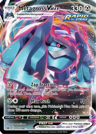 Metagross VMAX 113/198 [SWSH06 Chilling Reign]  - Holofoil