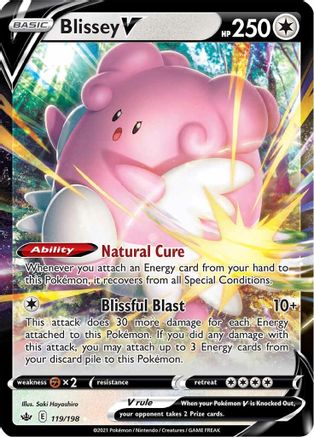 Blissey V 119/198 [SWSH06 Chilling Reign]  - Holofoil