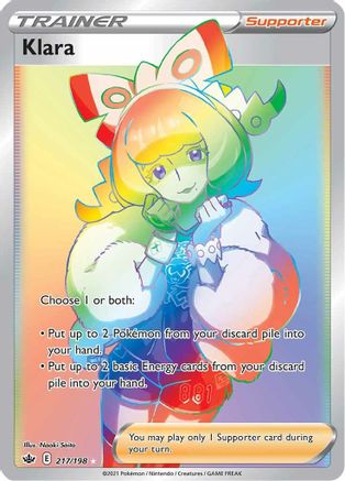Klara (Secret) 217/198 [SWSH06 Chilling Reign]  - Holofoil