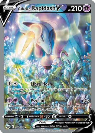 Galarian Rapidash V (Alternate Full Art) 168/198 [SWSH06 Chilling Reign]  - Holofoil
